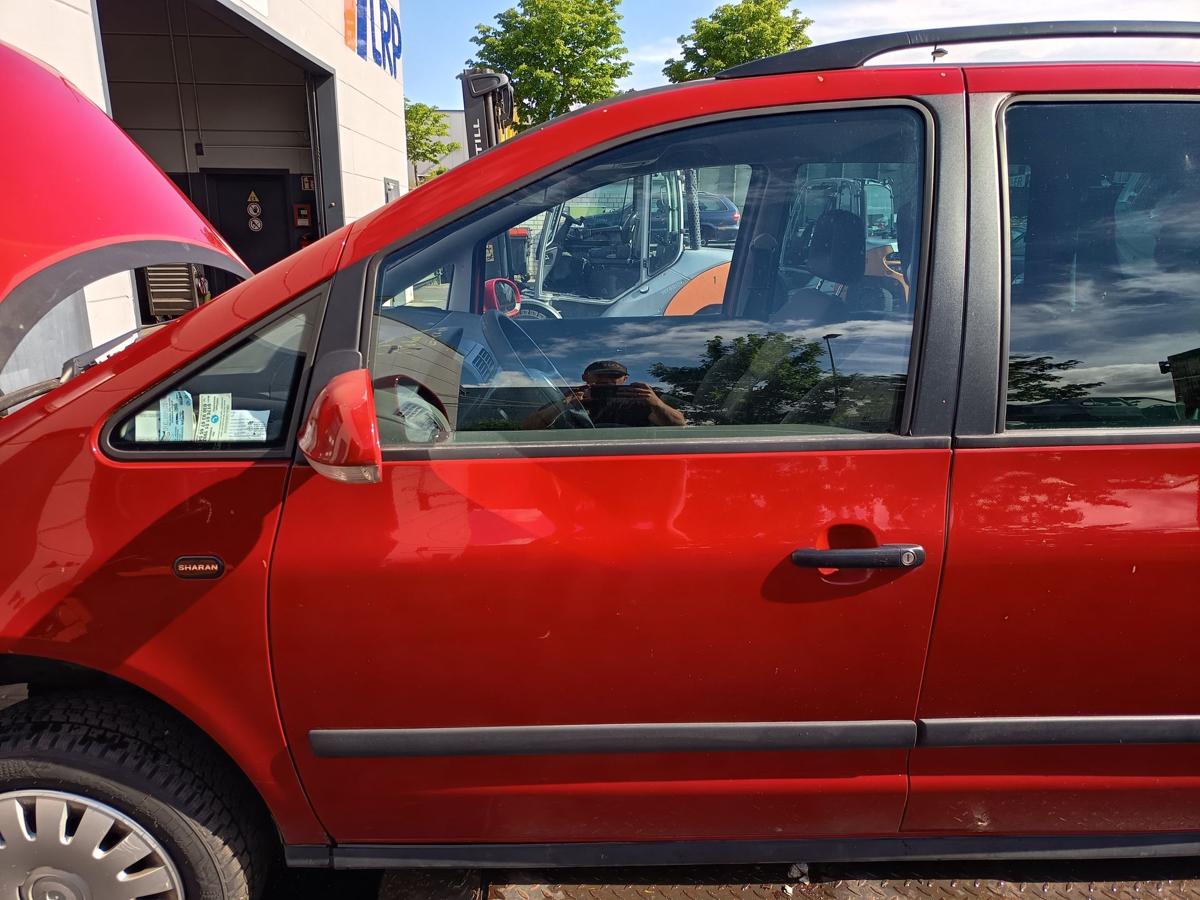 VW Sharan 7M original T&uuml;r vorn links Fahrer Rohbau K3A Paprikarot Bj 2005