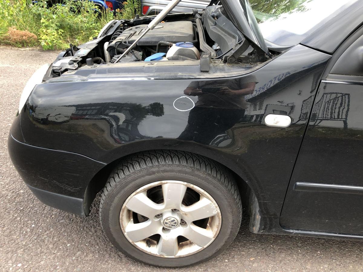 VW Lupo 6X Kotfl&uuml;gel links Fahrerseite Seitenwand L041 Brillantschwarz