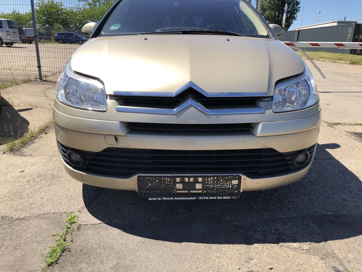 Citroen C4 Typ L Sto&szlig;f&auml;nger vorn Frontsch&uuml;rze mit Nebel Besch&auml;digt KCW gold