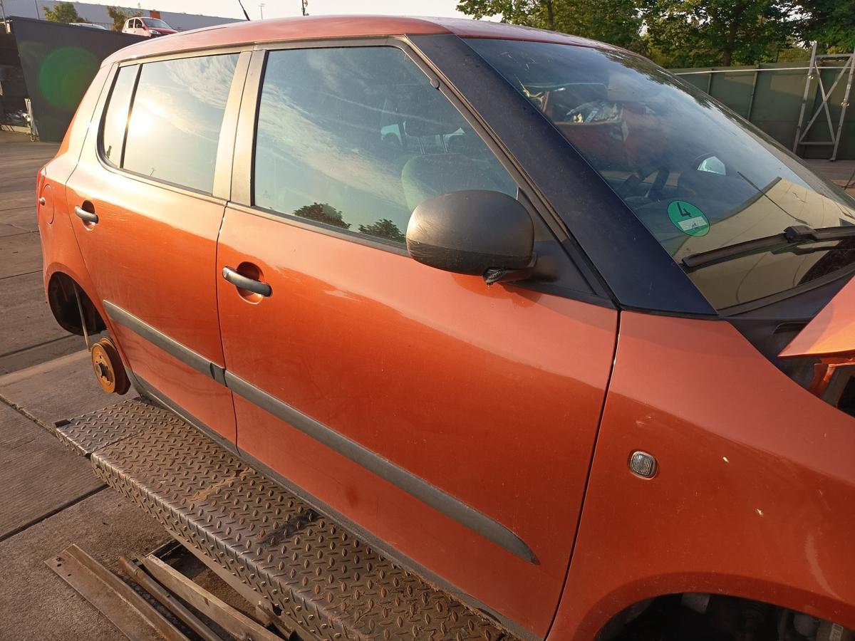 Skoda Fabia II 5J original T&uuml;r Roht&uuml;r vorne rechts LF3H Orange Baujahr 2007