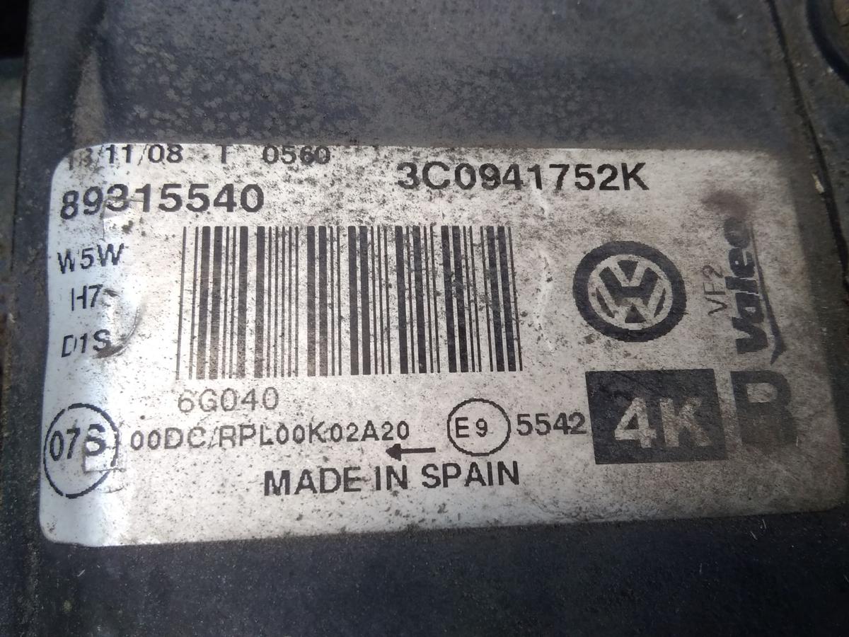 VW Passat 3C B6 orig. Xenon Scheinwerfer rechts Valeo inkl. Steuerger&auml;ten BJ2009