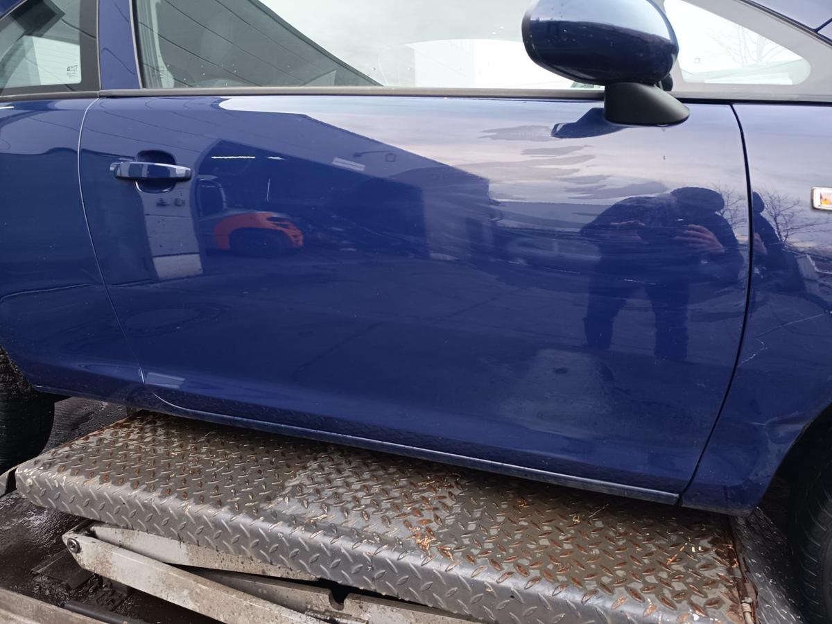 Opel Corsa D orig Tür rechts Beifahrertür 3türer Z20Z Blau Bj 2012