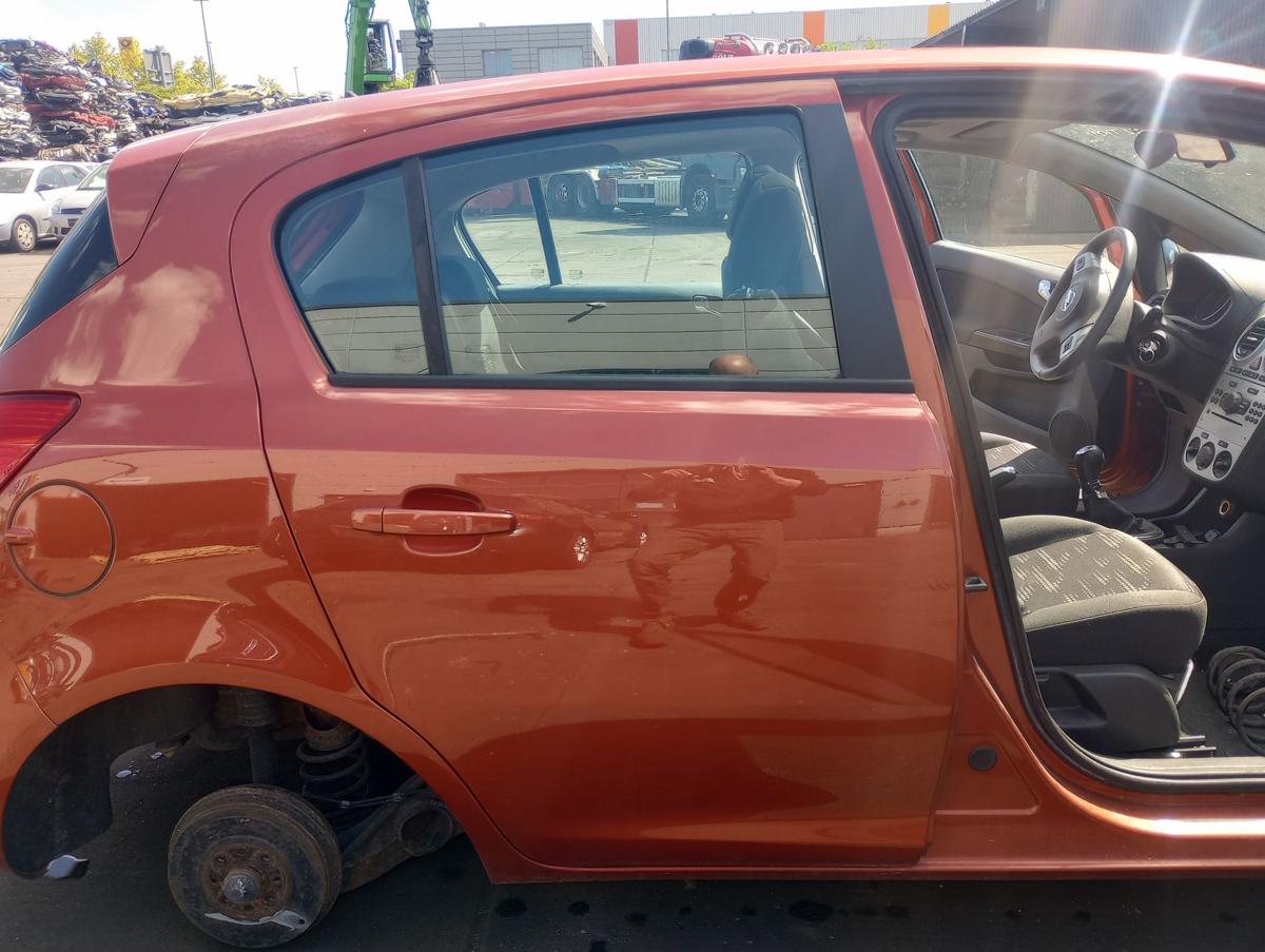 Opel Corsa D orig Tür hinten rechts 5Trg Beifahrerseite Z50K Curry Red Bj 2012