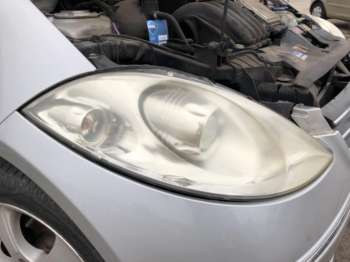Mercedes A-Klasse W169 Scheinwerfer rechts Hauptscheinwerfer Halogen Tr&uuml;bung