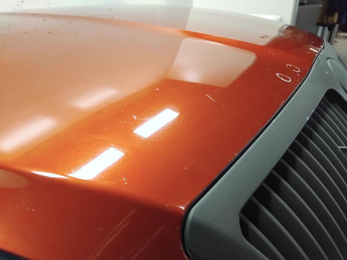 Skoda Octavia 1Z original Motorhaube 9892 Flamencorot Metallic mit Grill BJ2006