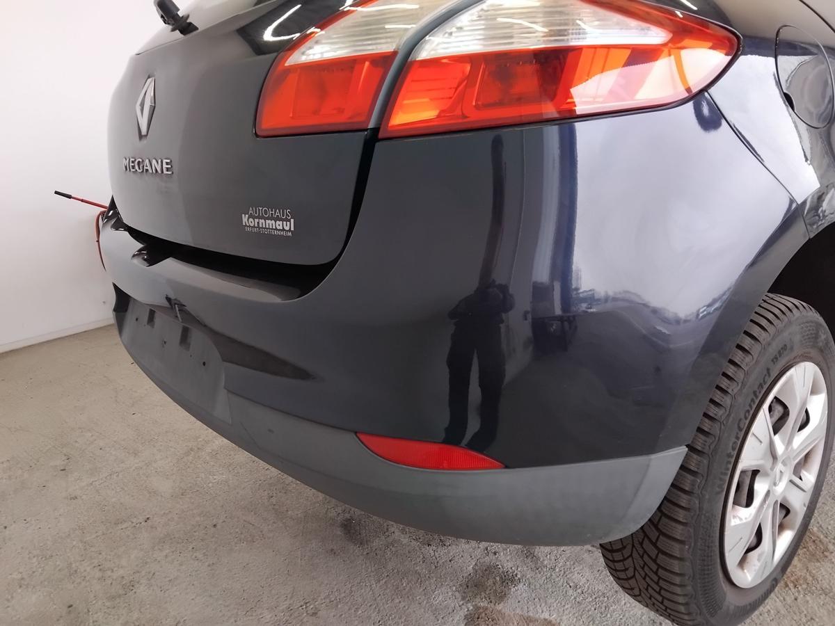 Renault Megane 3 orig Sto&szlig;stange Stossf&auml;nger hinten 5t&uuml;rig Flie&szlig;heck BJ2009 NV472 Bleu Crepuscule