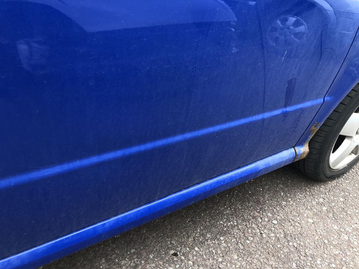 Skoda Fabia 6Y T&uuml;r vorn rechts Beifahrert&uuml;r im Rohbau LF5K Dynamic Blau