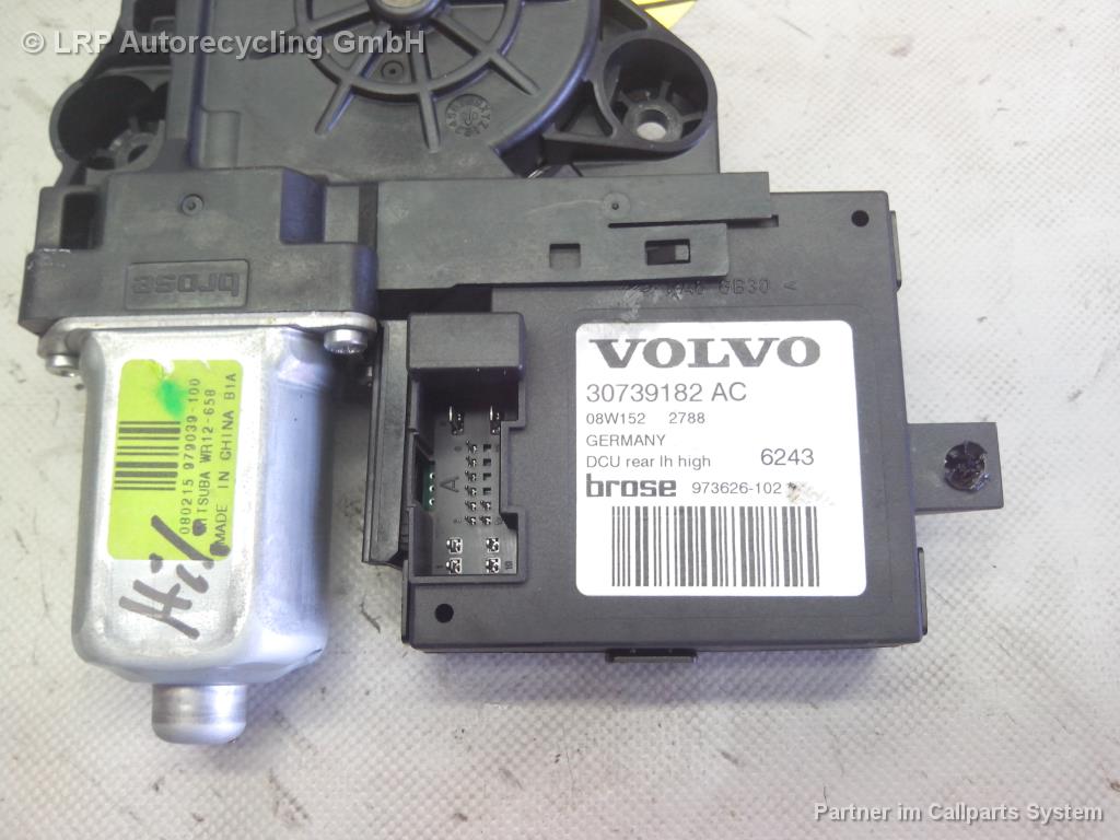 Volvo V50 BJ2008 Motor Fensterheber hinten links 973623102 Brose 30739182AC