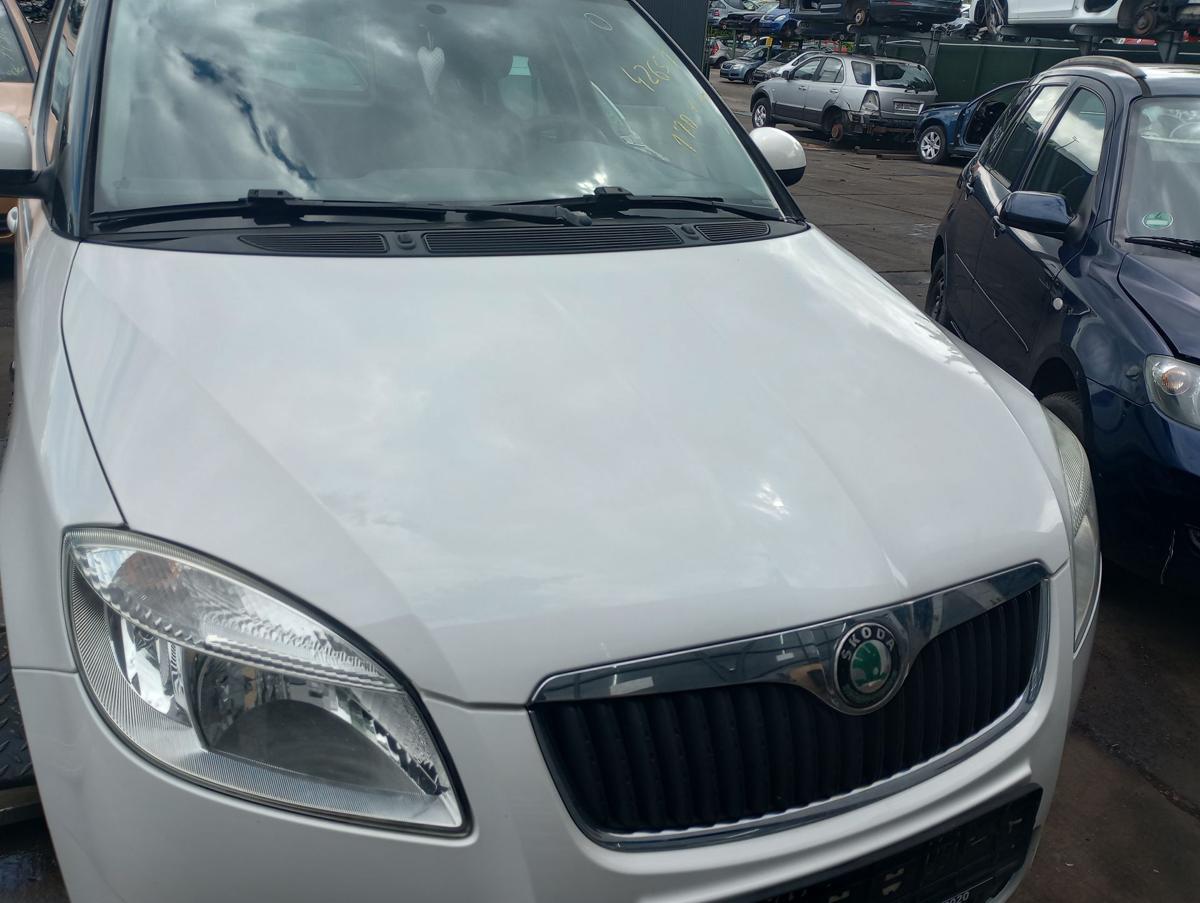 Skoda Roomster 5J orig Motorhaube Klappe Front LF9E Weiß Bj 2009