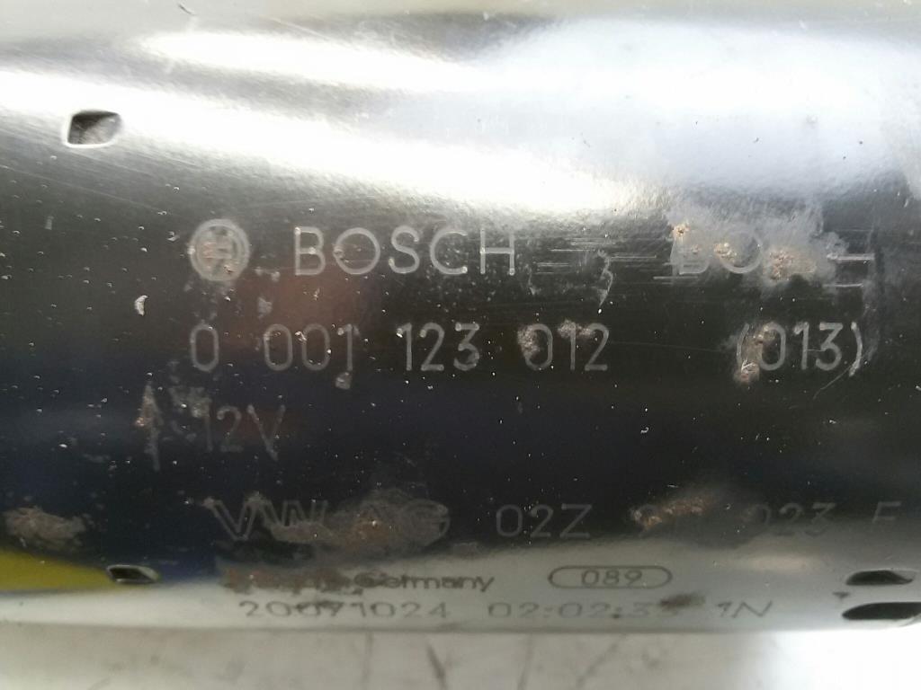 VW Touran 1T BJ2009 Anlasser 02Z911023F Bosch 0001123012