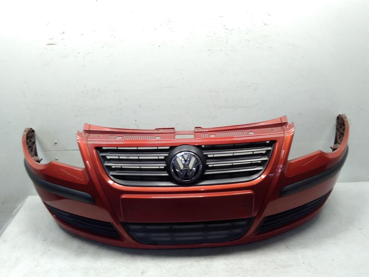 VW Polo 9N3 original Stoßstange Stoßfänger vorn copperorangemet. LA2W BJ2006