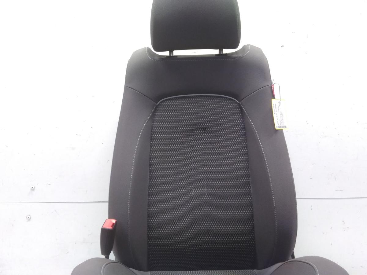 Seat Altea 5P Sitz vorn links Fahrersitz beheizt Stoff dunkelgrau Bj.2014