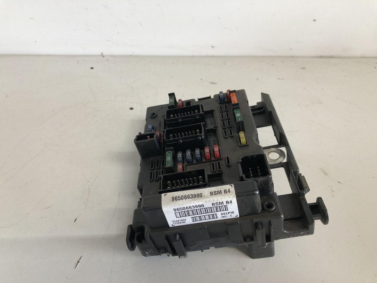 Peugeot 206 original Steuergerät Bordnetz Motorraum BSM 9650663980 Bj 2003