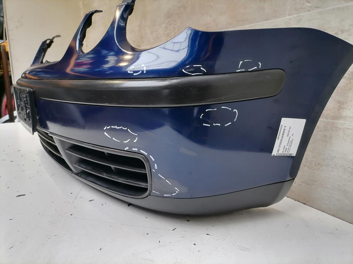 VW Polo 9N1 original Stoßstange Stossfänger vorn LB5N-Indigoblau Bj.2003