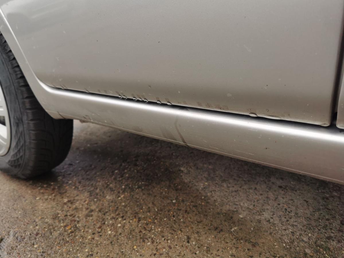 Fiat Panda 169 Tür Autotür Rohbautür Fondtür hinten rechts 647 Grigio Steel Met