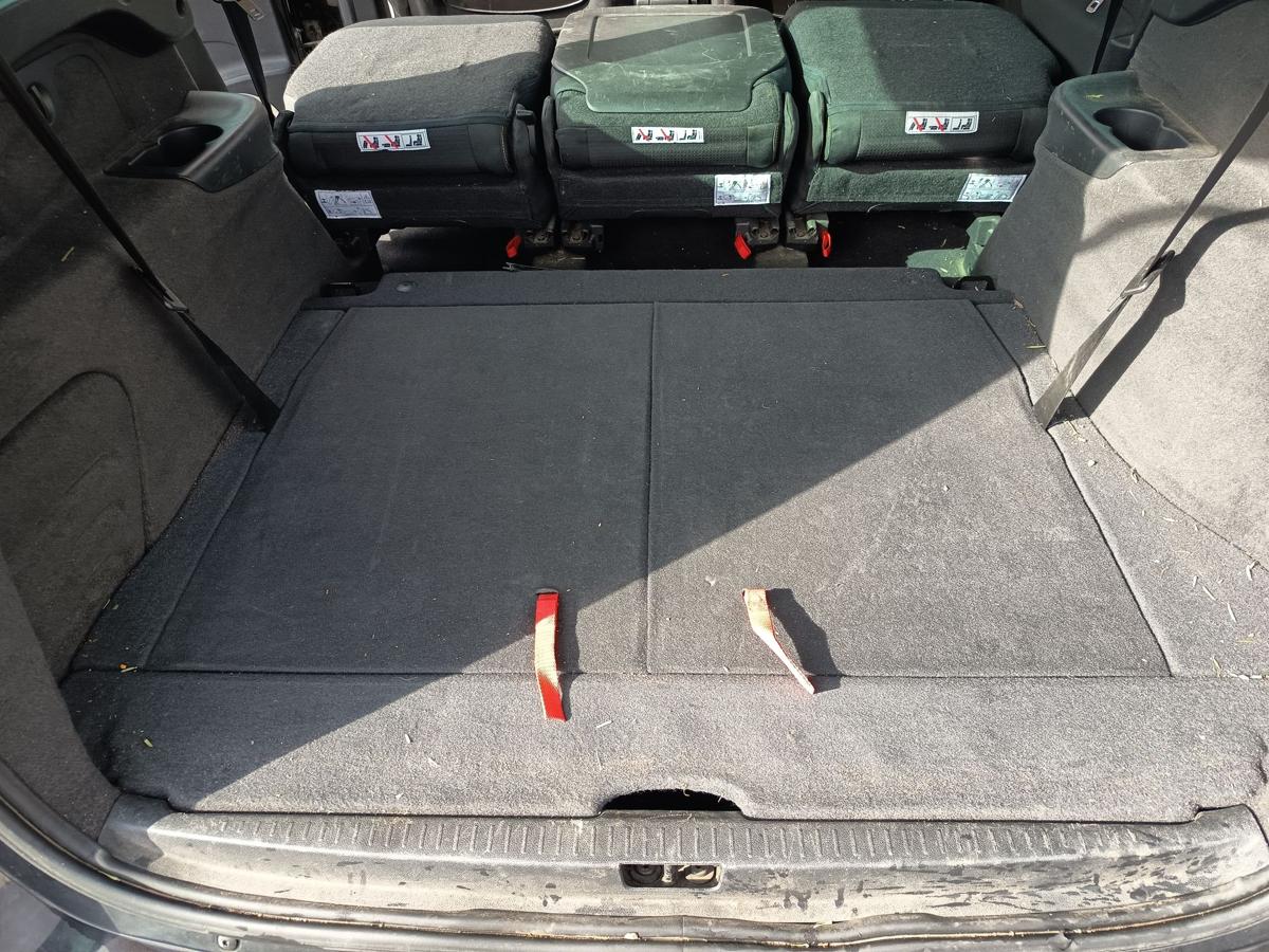 Renault Grand Scenic 3 original R&uuml;cksitze Reihe 3 komplett Stoff grau Bj 2009