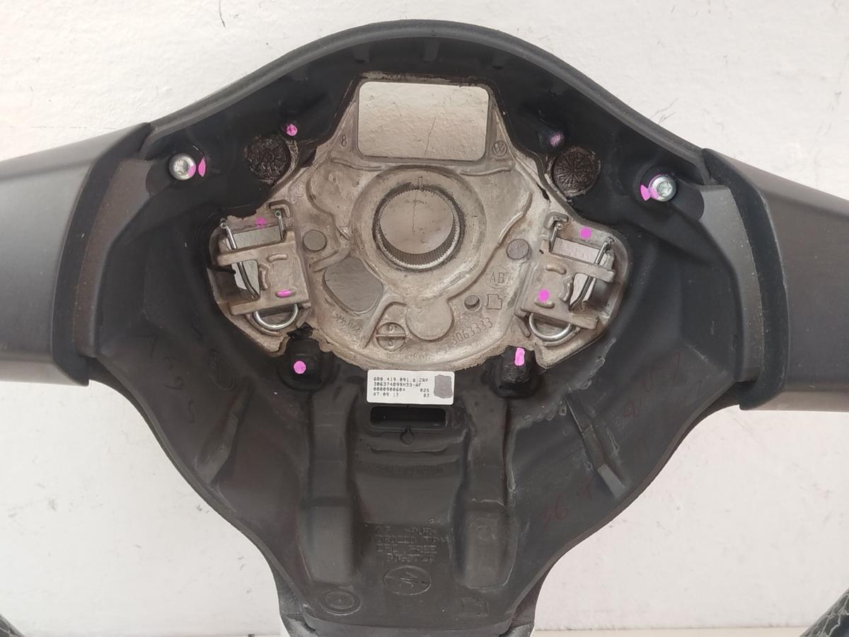 VW Polo 6R Lederlenkrad Lenkrad Leder 3-Speichen ohne Multifunktion OEM