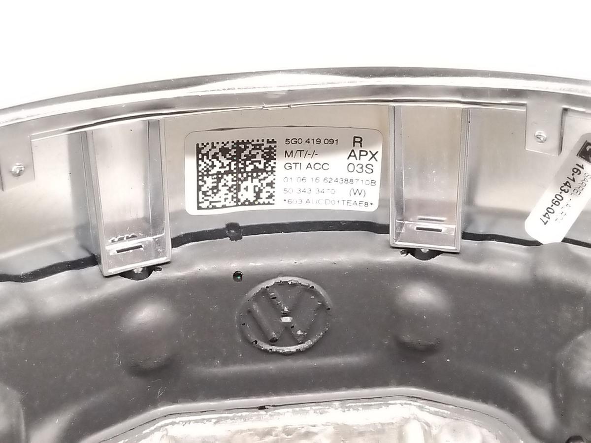 VW Golf 7 GTI original LederLenkrad mit DSG-Schalttasten Bj.2016 5G0419091R APX