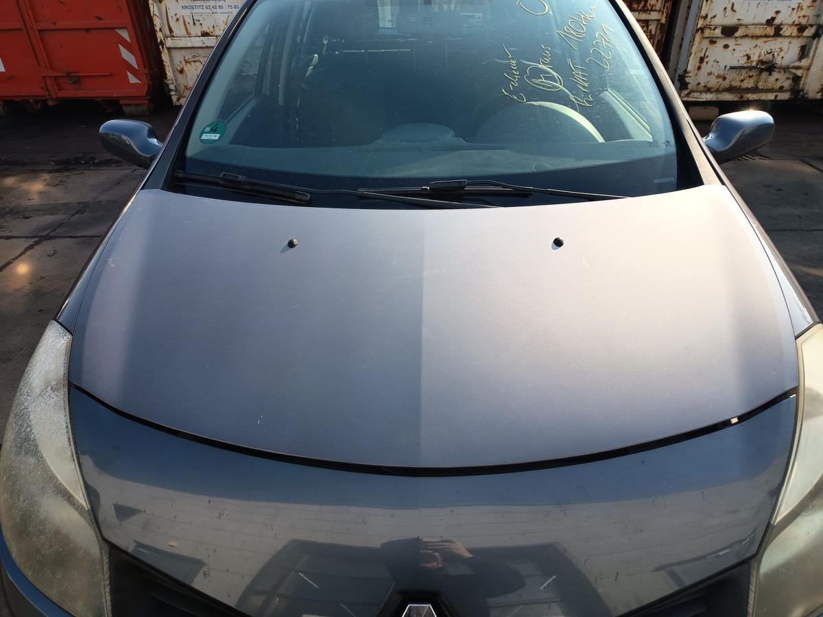 Renault Clio III Kombi original Motorhaube TEJ47 Blue Gris Metallic Bj 08