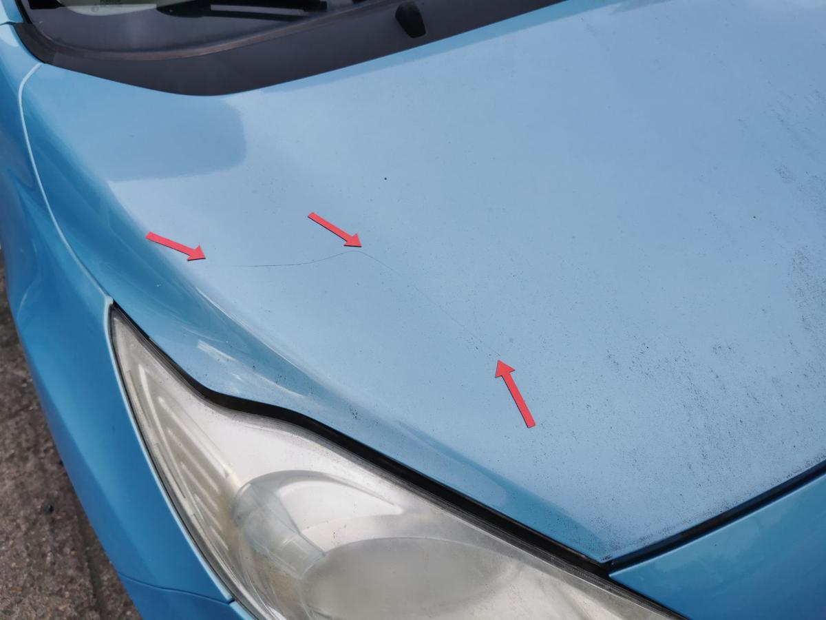 Ford KA RU8 Motorhaube Haube Klappe Bonnet vorn Scuba Blau Kratzer