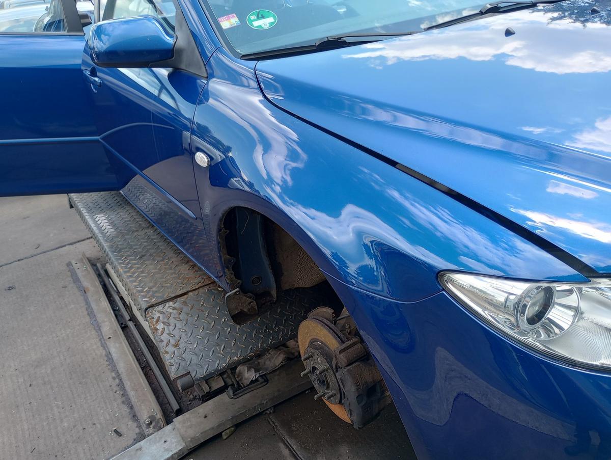 Mazda 6 GG1 orig Kotflügel rechts Beifahrerseite Fender blau met Bj 2005