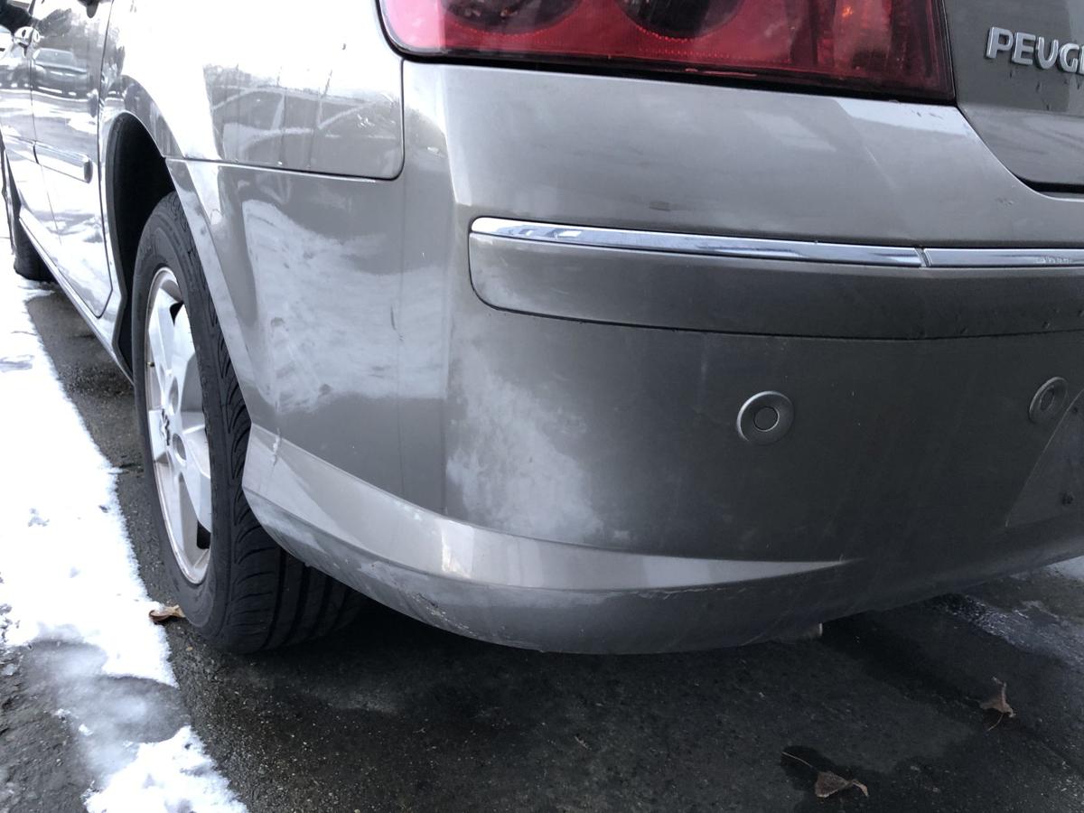 Peugeot 407 6D 6E Sto&szlig;f&auml;nger hinten PDC Limo Erlengrau Bumper Sto&szlig;stange