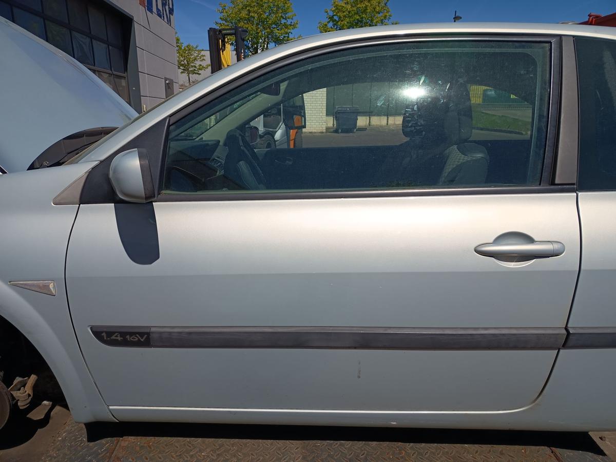 Renault Megane II original T&uuml;r links MV632 Polargrau 3TRG Baujahr 2003
