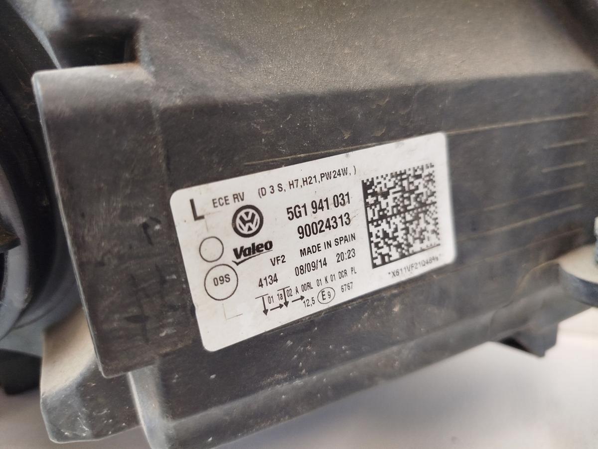 VW Golf 7 VII 5G AU Scheinwerfer links Xenon Frontscheinwerfer OEM Valeo Lampe