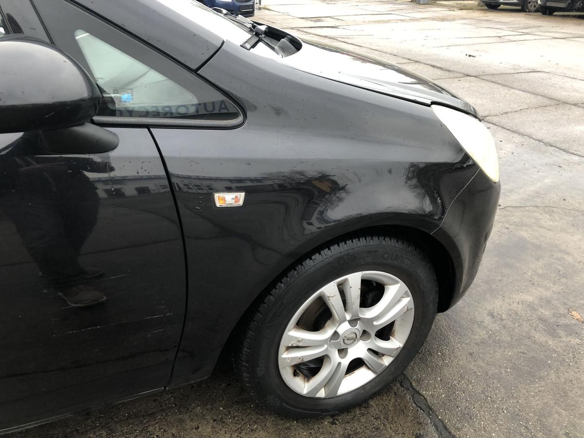 Opel Corsa D T&uuml;r vorn rechts Beifahrert&uuml;r im Rohbau 5t&uuml;rer 2HU Saphirschwarz