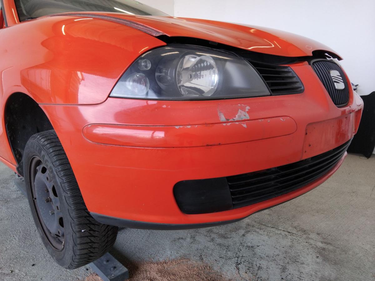 Seat Ibiza III 6L original Stoßstange Stossfänger vorn flashrot LP3G BJ2002