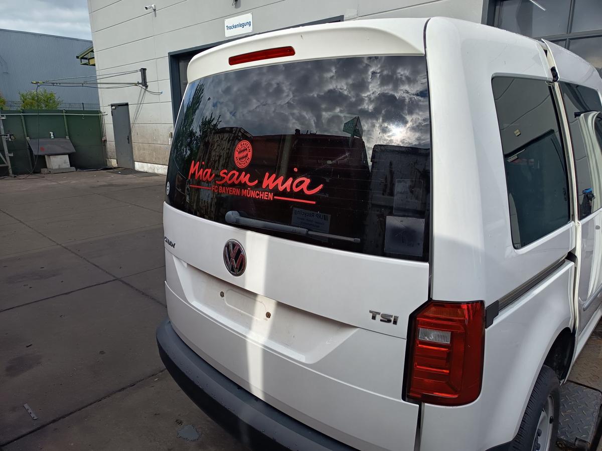 VW Caddy IV SA original Heckklappe mit Scheibe B9A Candywei&szlig; Bj 2016