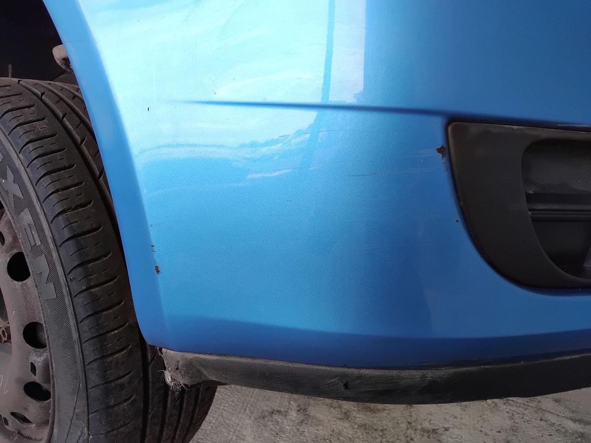 Skoda Roomster 5J original Stoßstange Stossfänger vorn beschädigt BJ2009 LF5S Indigoblaumetallic