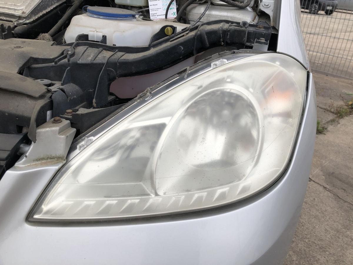 Mercedes A-Klasse W169 Scheinwerfer links Hauptscheinwerfer Halogen Mopf Tr&uuml;b
