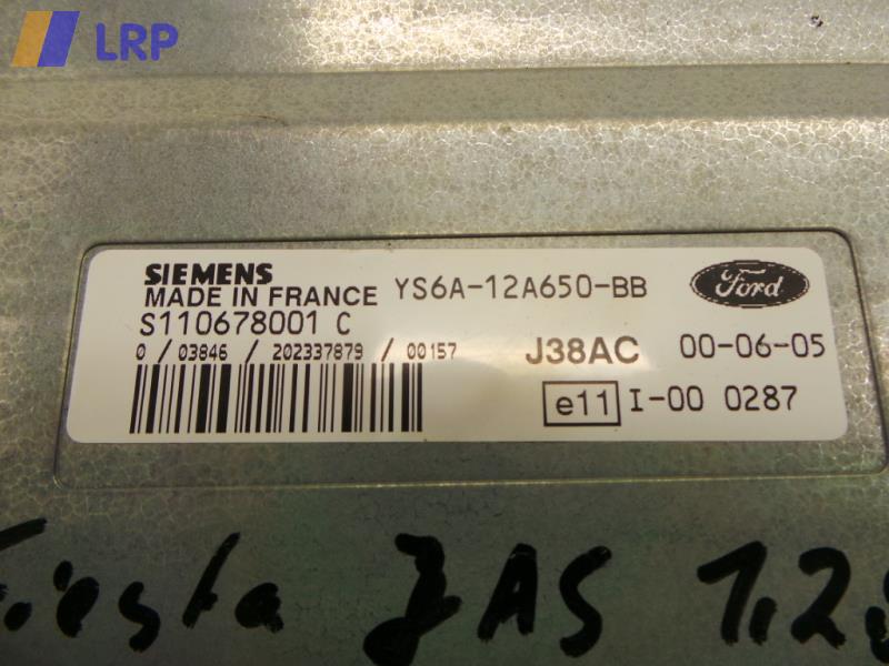 Steuergeraet Motor Ford Fiesta JBS JAS 1.25 55kw YS6A12A650BB