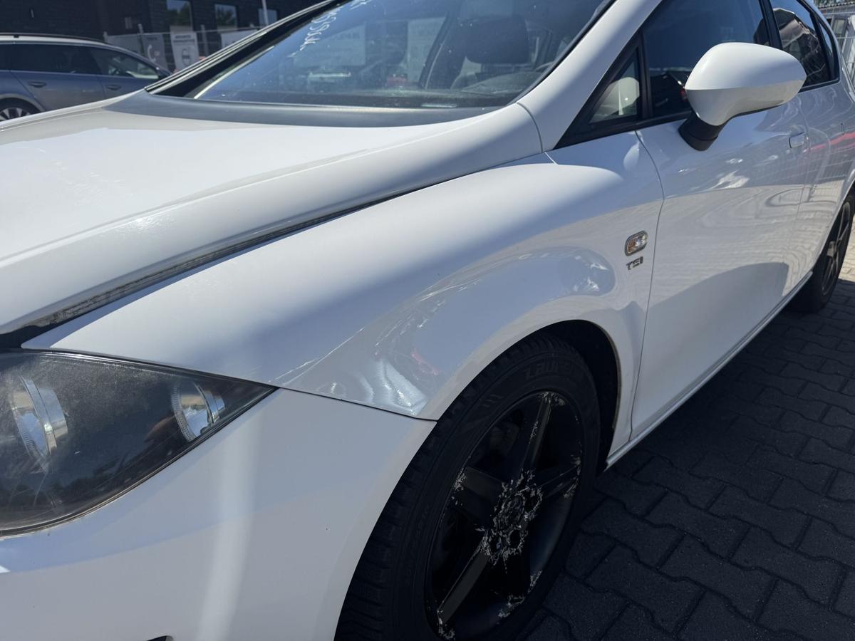 Seat Leon 1P original Kotfl&uuml;gel vorn links LB9A Candyweiss Bj.2010