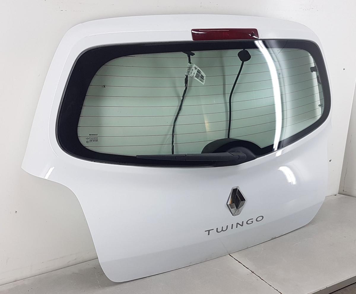 Renault Twingo II Heckklappe Heckdeckel in OV369 ICE WHITE BC Bj10 Modell bis 12