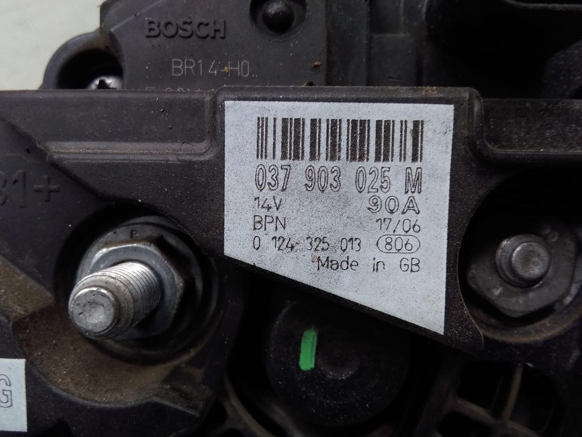 Skoda Roomster 5J orig. Lichtmaschine Generator 90A 1.4 63kw BJ2006 037903025M