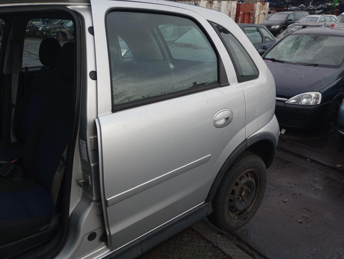 Opel Corsa C original Tür hinten links Fond Z157 Starsilber III Bj 2006