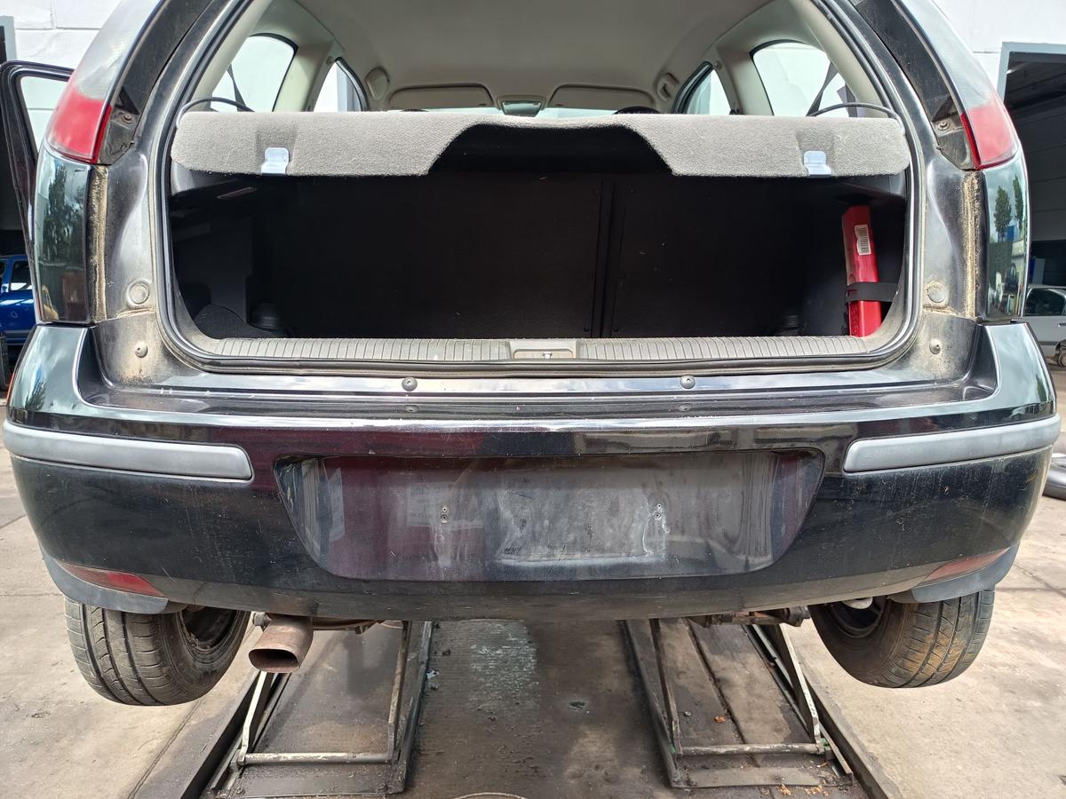 Opel Corsa C original Sto&szlig;stange F&auml;nger hinten Heck Z20R Saphirschwarz Bj 2003