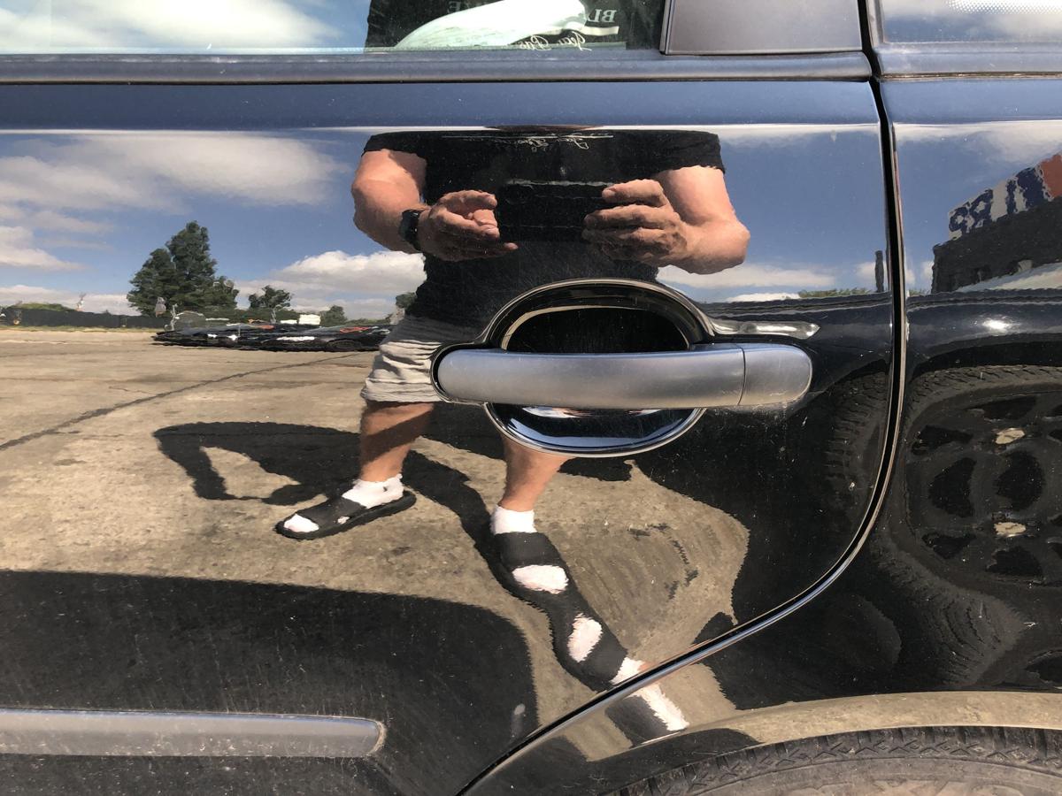 VW Polo 9N3 T&uuml;r hinten links Fondt&uuml;r im Rohbau L041 Brillantschwarz