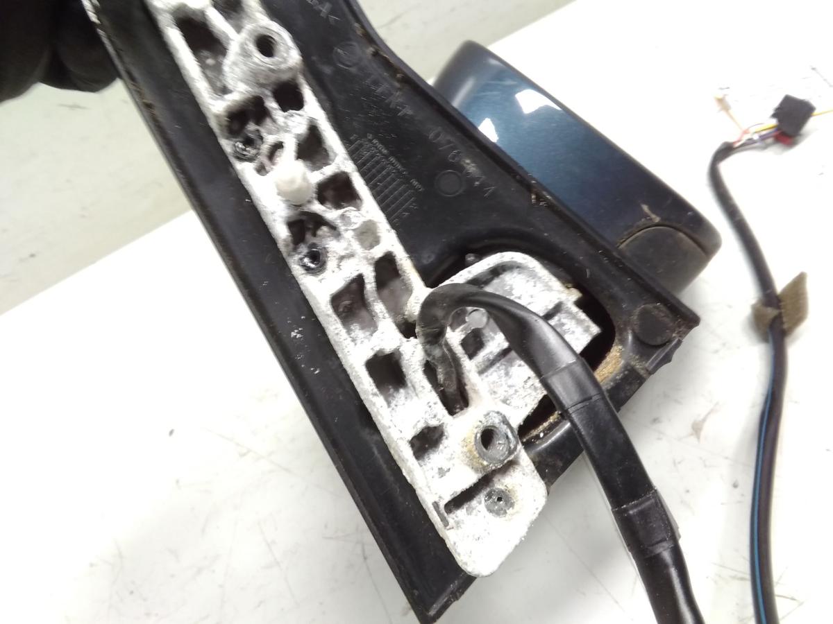 VW Golf Plus 5M original Au&szlig;enspiegel rechts elektrisch und beheizt BJ2006 LC5F Bluegraphitmetallic