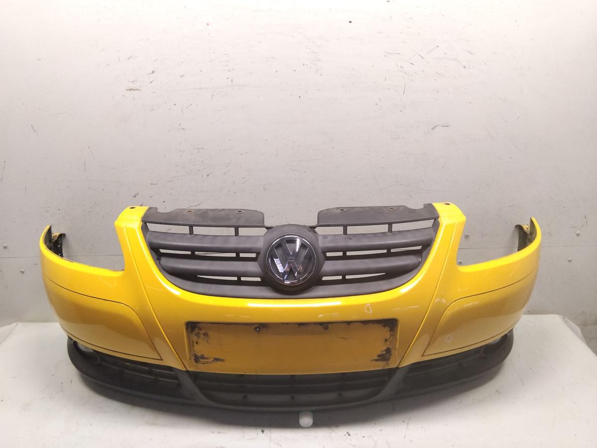 VW Fox 5Z original Sto&szlig;f&auml;nger Sto&szlig;stange vorn imolagelb LY1C Bj.2010