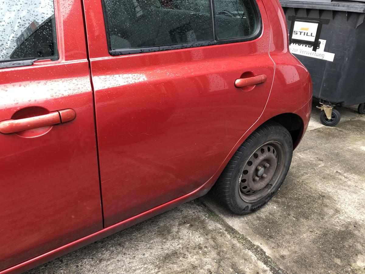 Nissan Micra K12 Tür hinten links Fondtür im Rohbau A32 Emotion Red