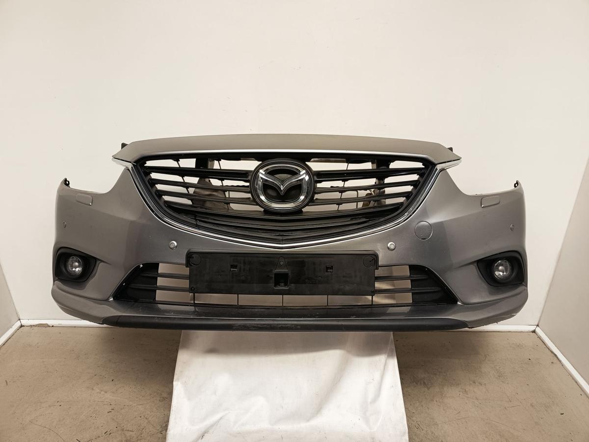 Mazda 6 GJ orig Stoßstange vorn Stoßfänger PDC SRA NSW 38P Silber met Bj 2015