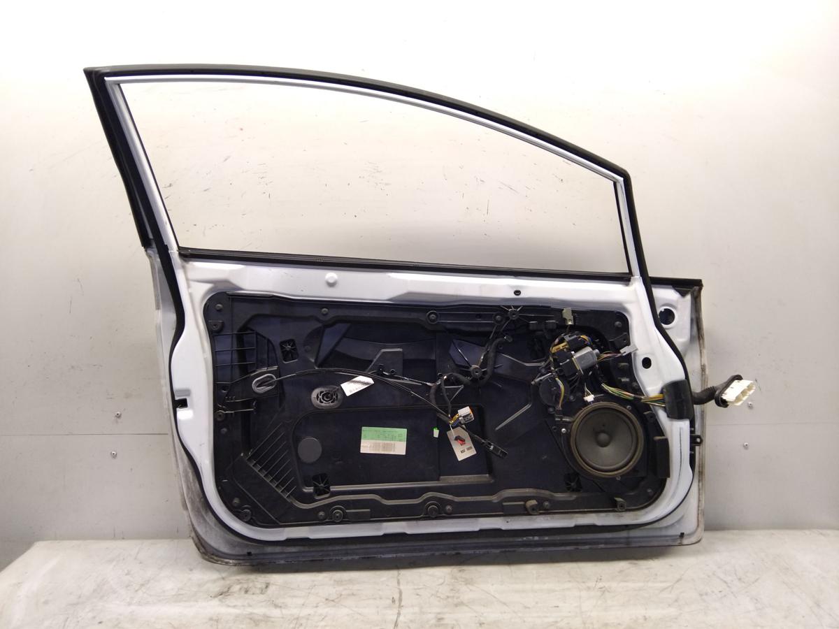 Ford Fiesta JA8 original T&uuml;r vorn links H9 Frost Wei&szlig; 3t&uuml;rig BJ2010