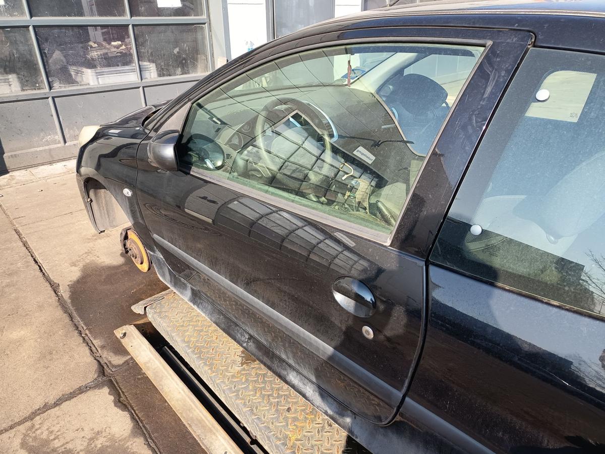 Peugeot 206+ original T&uuml;r links KTV Perla Schwarz Baujahr 2009