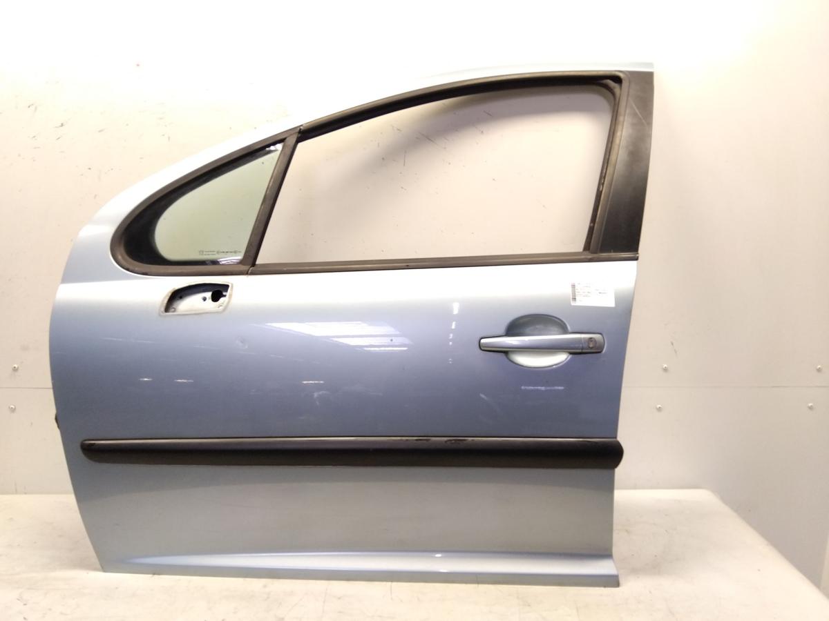 Peugeot 207 T&uuml;r vorn links Fahrert&uuml;r 5-t&uuml;rig KGZ Inari Blau Metallic BJ2010