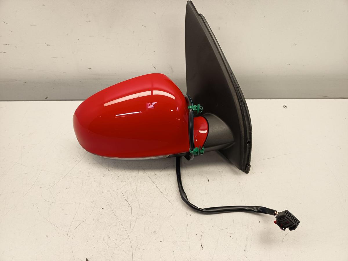 VW Golf V orig Au&szlig;enspiegel rechts Beifahrer elektrisch LY3D Tornadorot Bj 2004