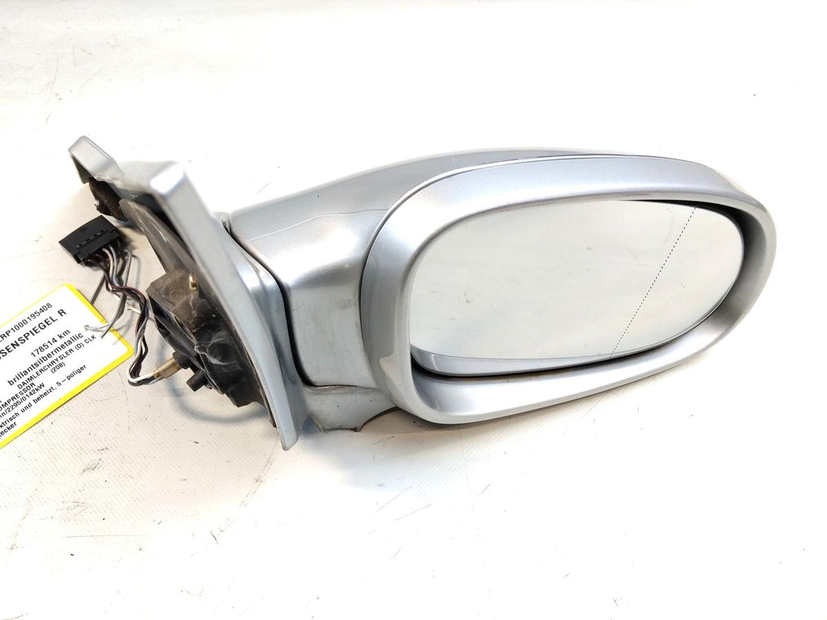 Mercedes CLK Coupe 208 orig.Außenspiegel rechts elektrisch&beheizt BJ1998 744 brillantsilber