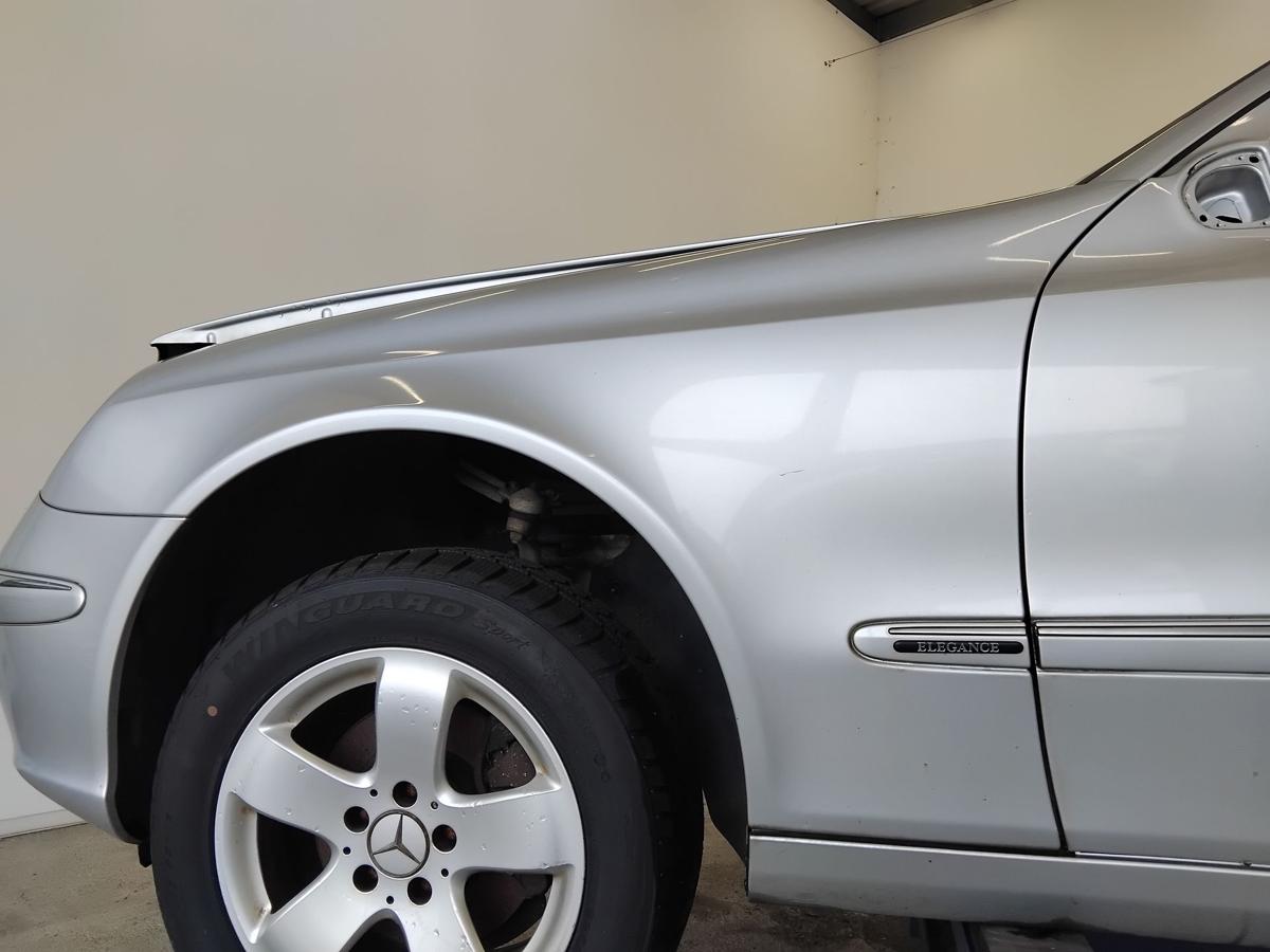 Mercedes E-Klasse 211 orig Alu Kotfl&uuml;gel vorn links C744 brillantsilber BJ2004